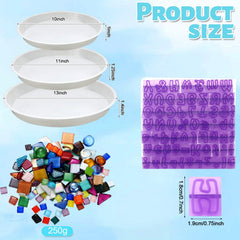 LOYIM three round molds top view demonstrating size variety and versatility