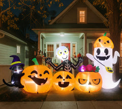 LOYO front view of inflatable crew showing characters and curb appeal
