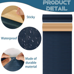 LPREUTWN applying patch to mesh safety cover showing quick on-site repair benefit