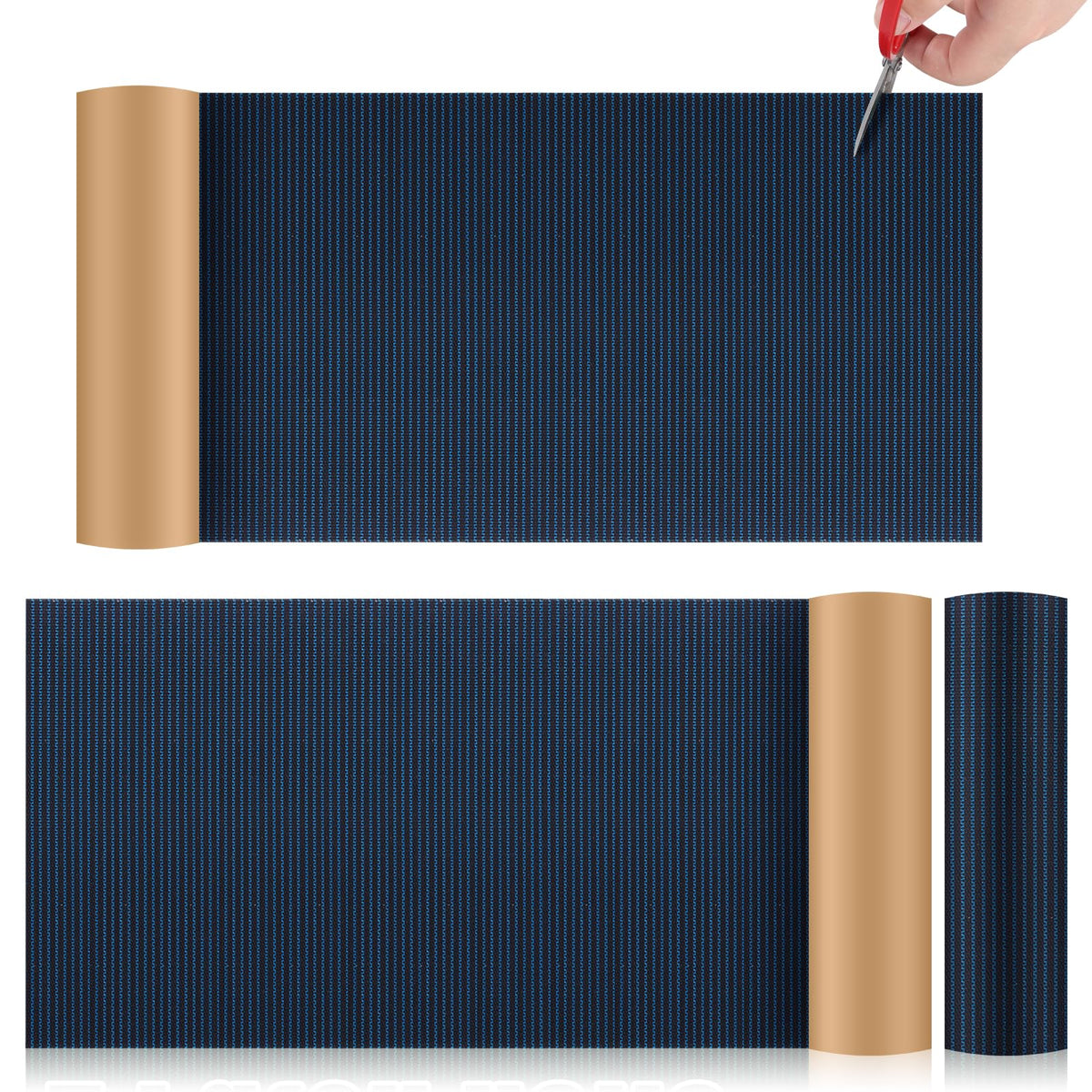 LPREUTWN front view of two blue patch rolls showing included quantity and color benefit
