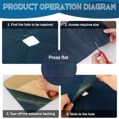 LPREUTWN peeled adhesive backing detail showing easy self-adhesive application