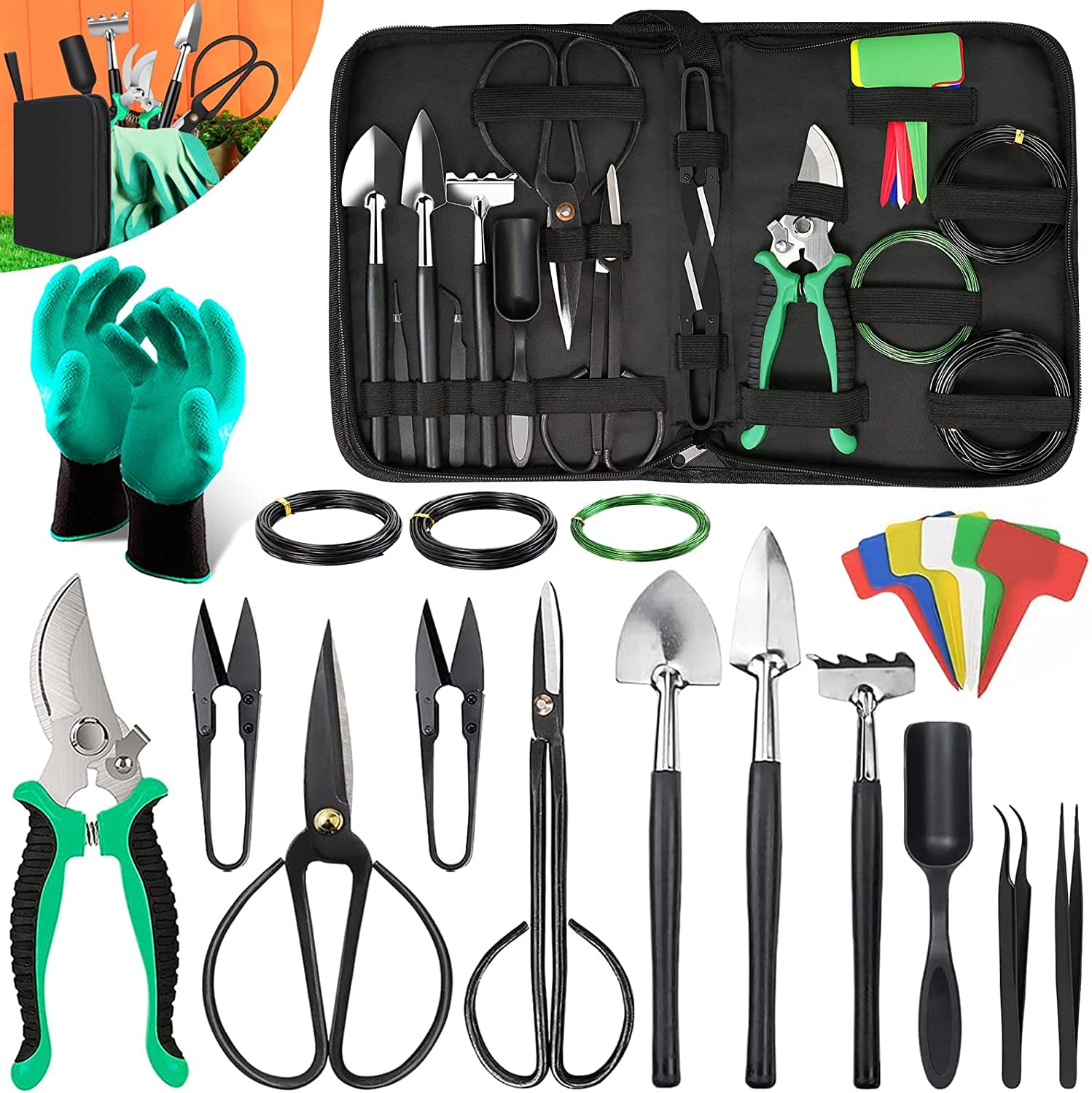 LQTTEK kit front view showing full 24-piece set and bag, ready for novices