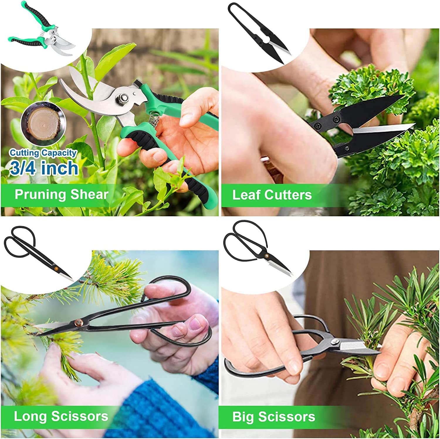 LQTTEK carbon steel shears close-up showing sharp blades for cleaner cuts