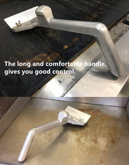 LRui handle and knob detail offering ergonomic grip and improved leverage