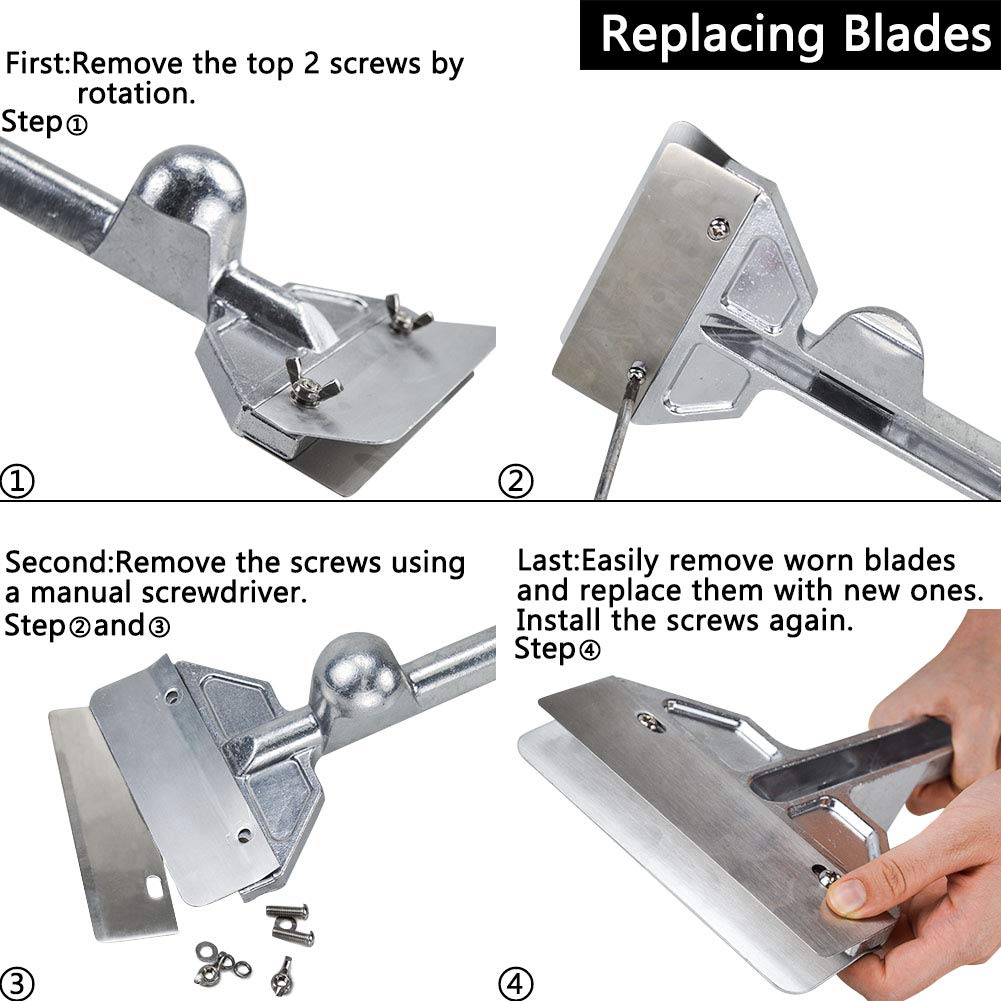 LRui packaging and blades set with five replacements for long-lasting use