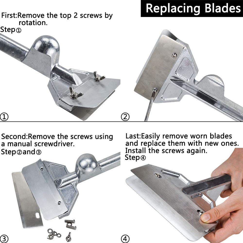 LRui packaging and blades set with five replacements for long-lasting use