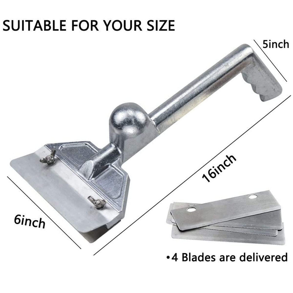 LRui scraper side profile highlighting lightweight aluminum body and balance
