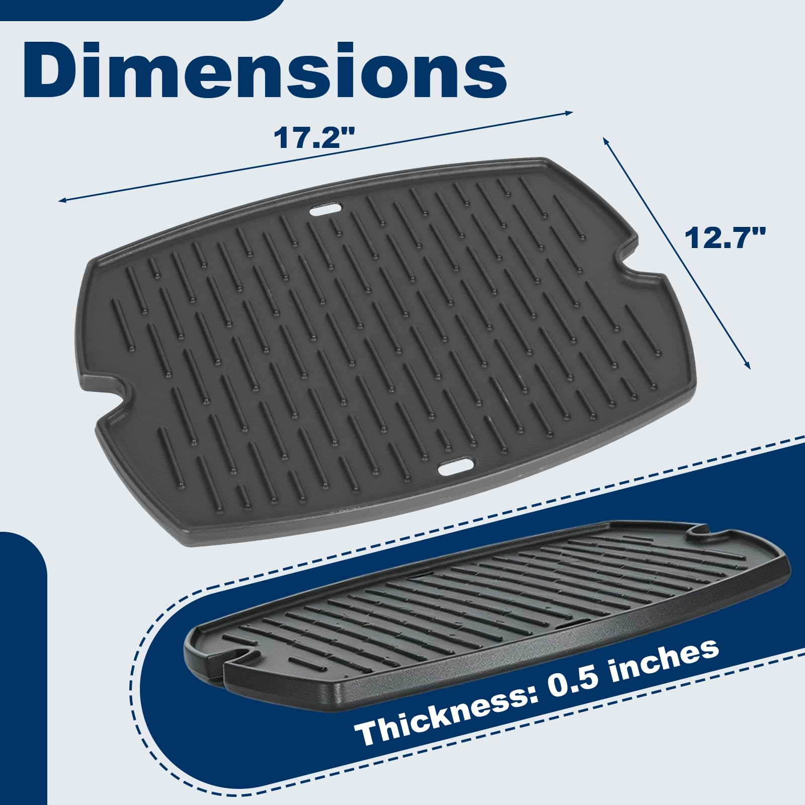 LS'BABQ close-up of ribbed side displaying deep sear grooves for professional grill marks benefit