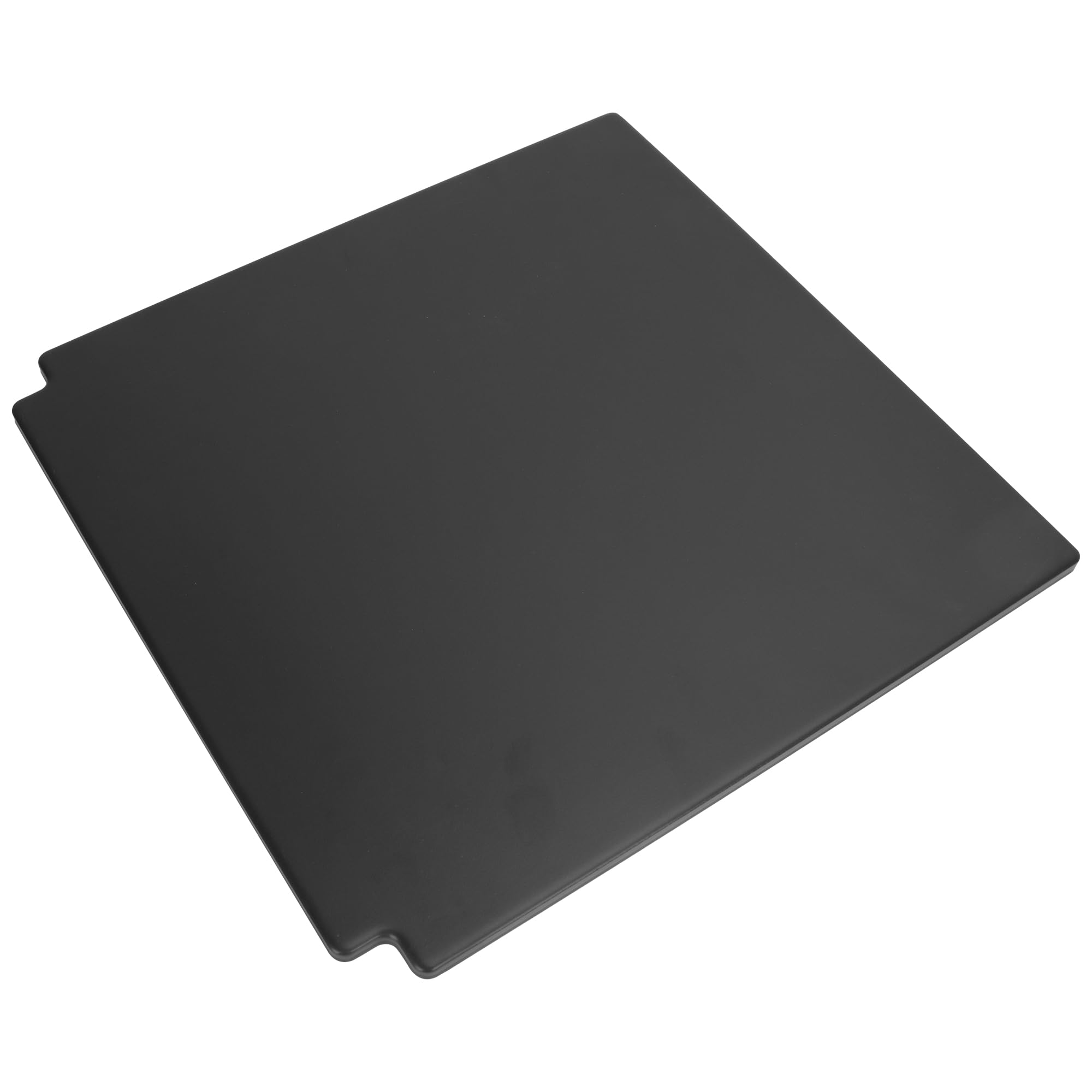 LS'BABQ front view of glazed baking stone showing fit and finish benefits