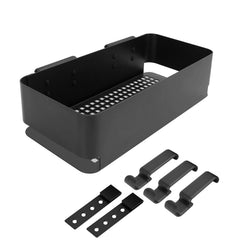LS'BABQ front view mounted on Traeger rail showing organized access