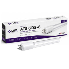 LSE Lighting front view of replacement bulb showing fit and labeling benefit: clear compatibility