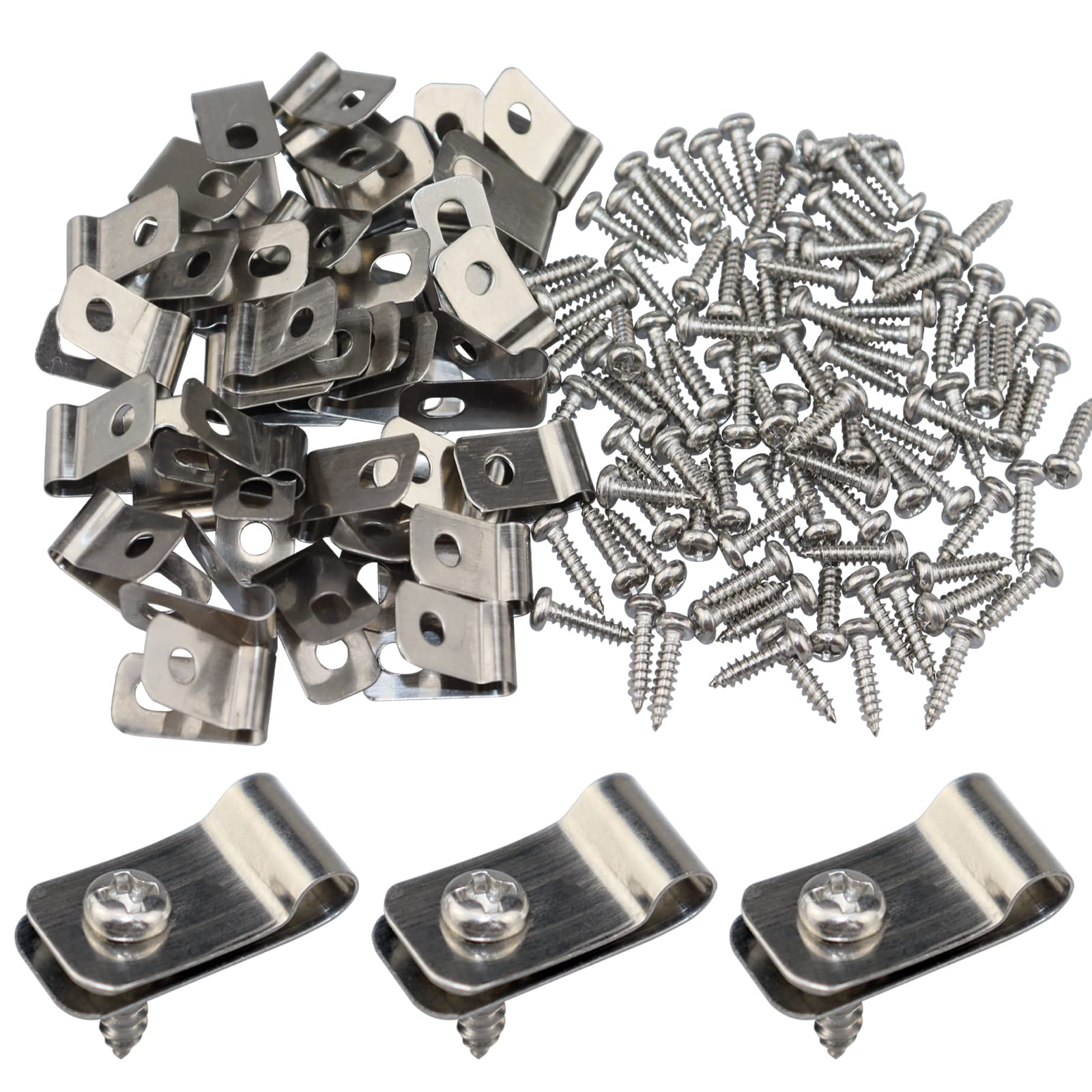 LSGCQ front packaging displaying 400 stainless steel wire clips, convenient supply
