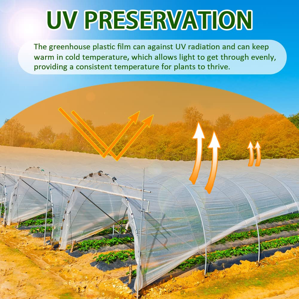 LSGCQ film installed on hoop house demonstrating improved plant protection