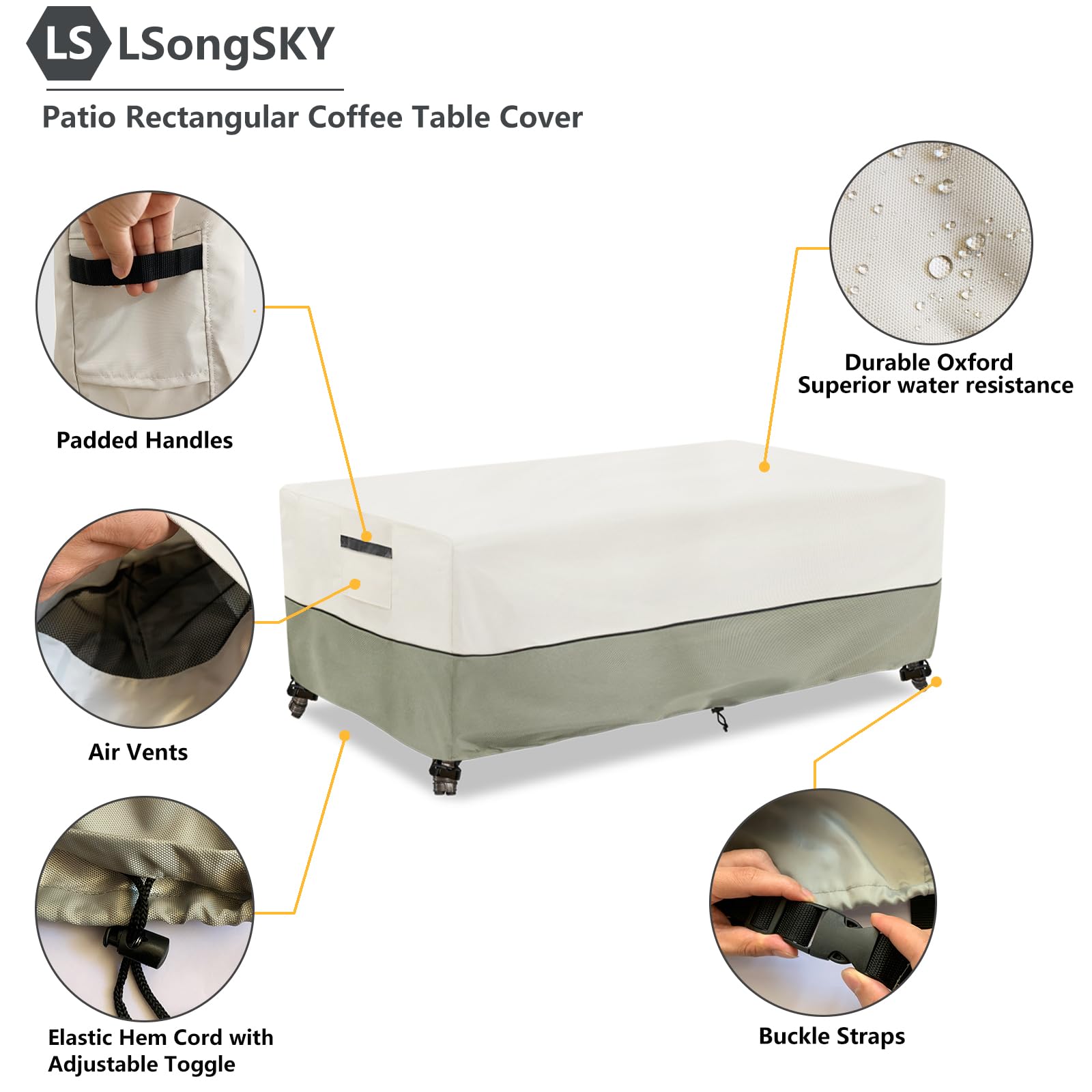 LSongSKY mesh air vent detail that reduces condensation and wind lift