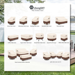 LSongSKY fabric close-up showing durable oxford texture and waterproof benefit