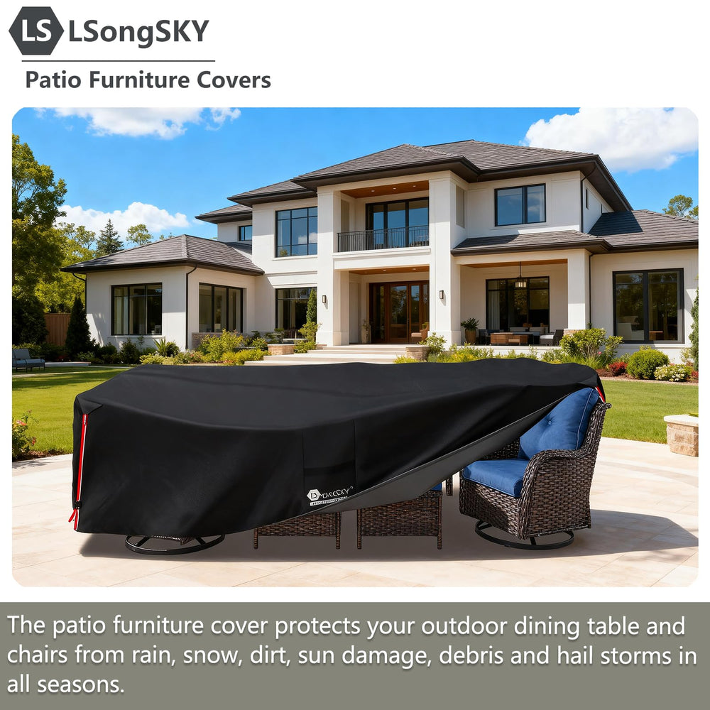 LSongSKY cover protecting ottomans and coffee table from elements