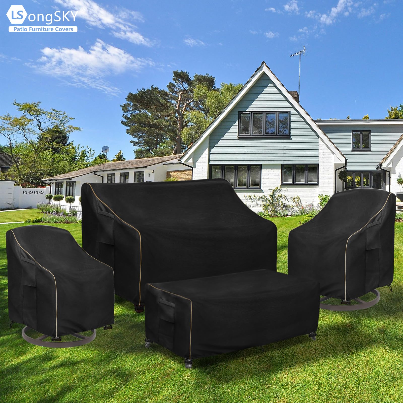 LSongSKY covered patio lifestyle scene keeps furniture clean and dry