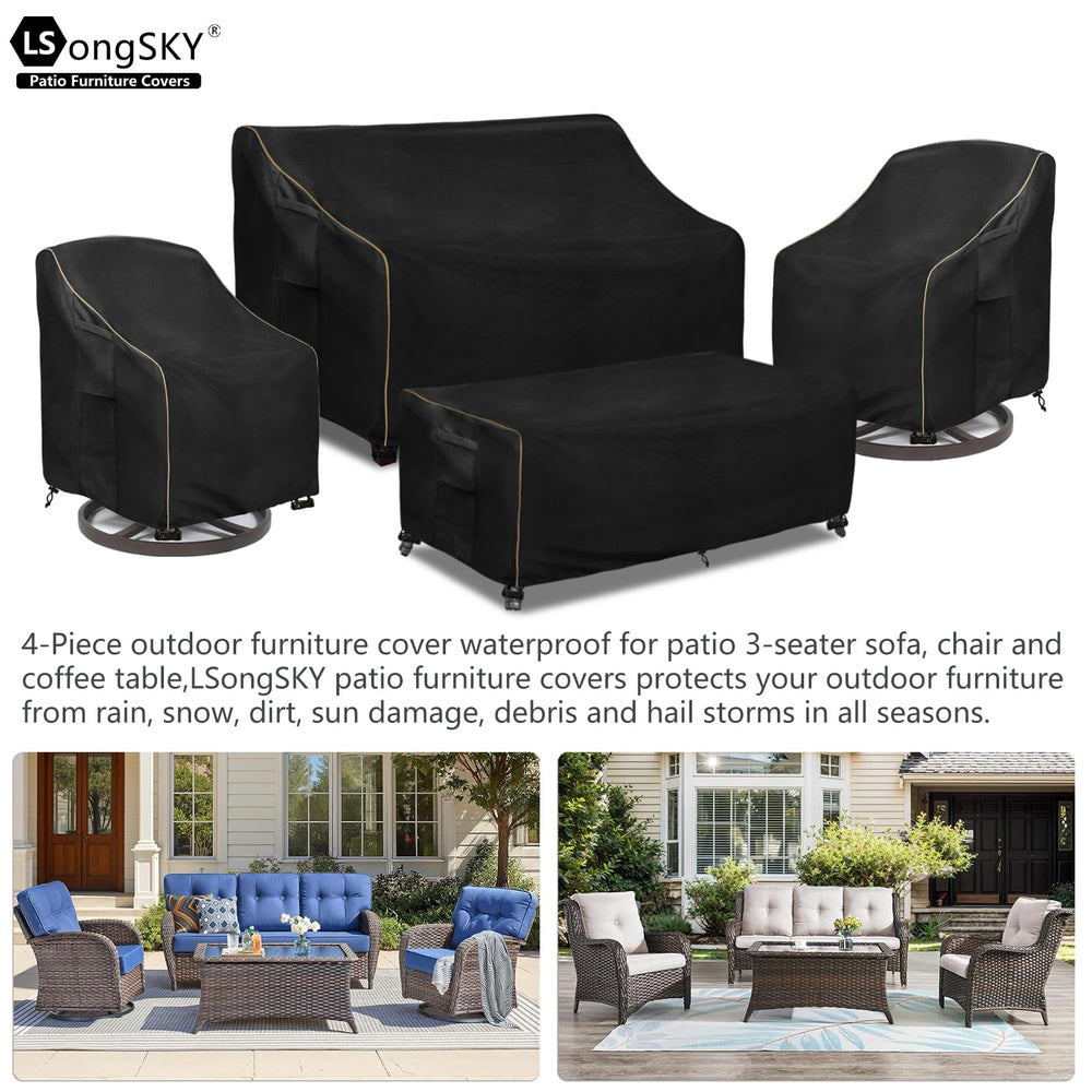 LSongSKY coffee table cover front view protects table surface