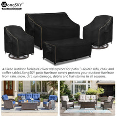 LSongSKY coffee table cover front view protects table surface