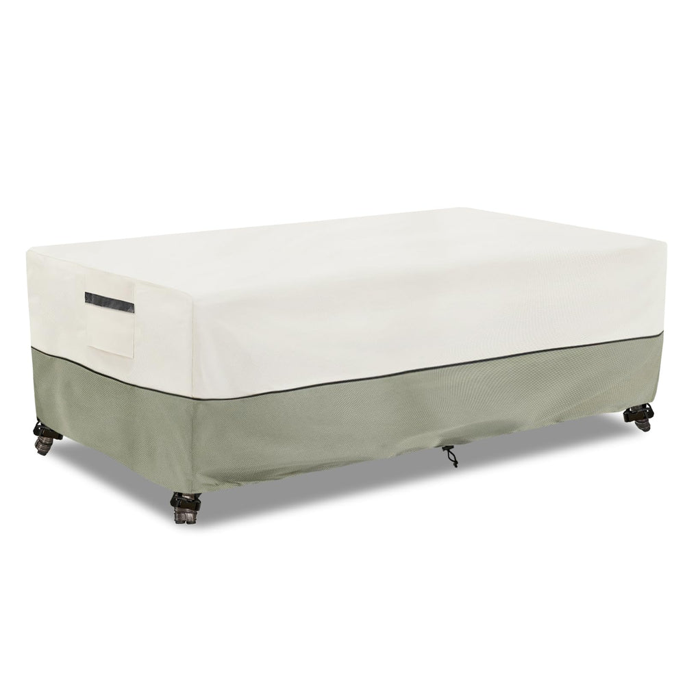 LSongSKY front view of rectangular table cover showing full fit and clean finish