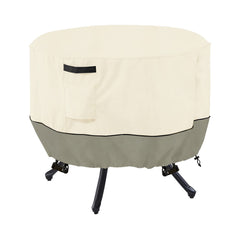 LSongSKY front view of round table cover protecting patio table