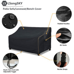 LSongSKY leg strap snap closure securing cover against wind uplift