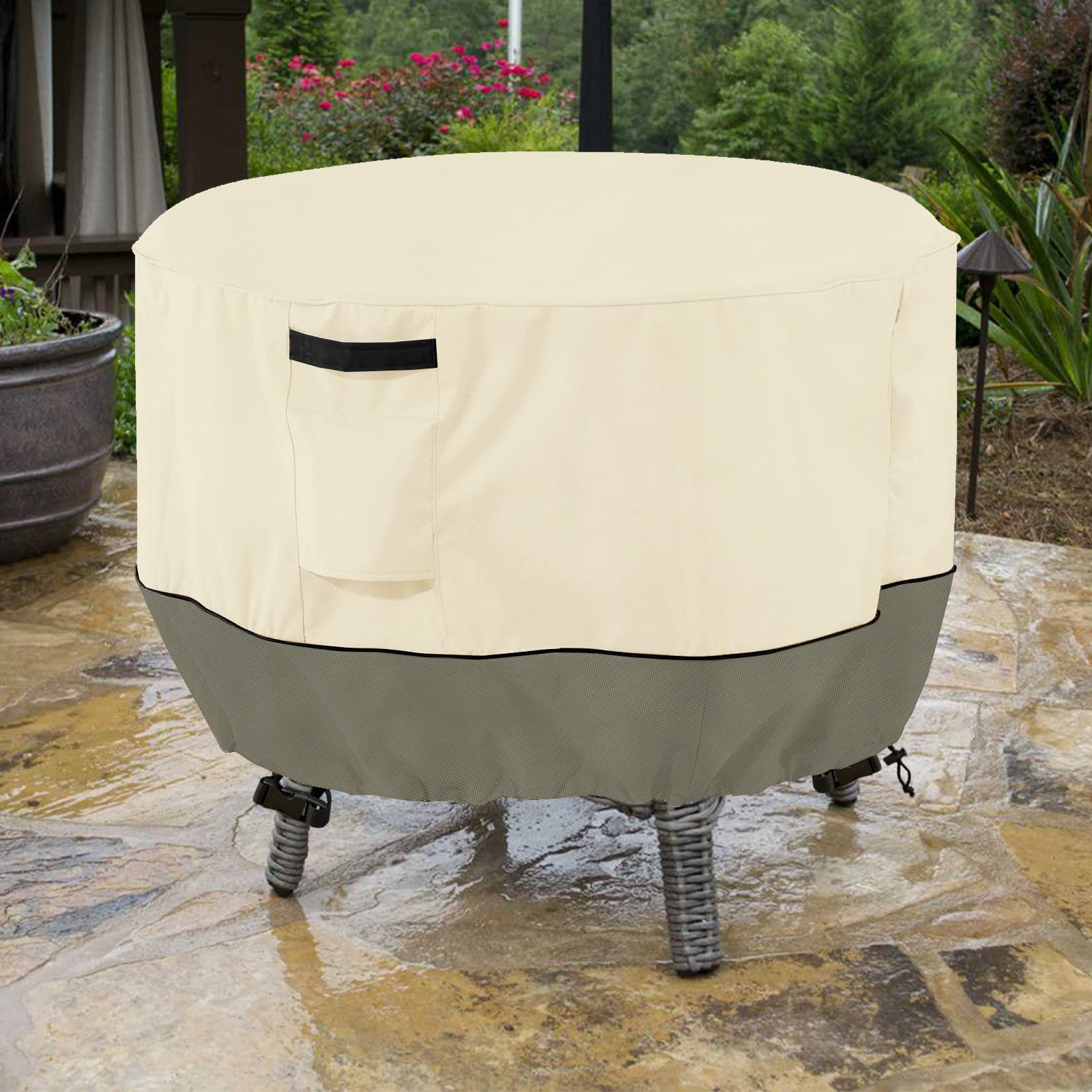 LSongSKY comparison showing cover on a 48-inch diameter table