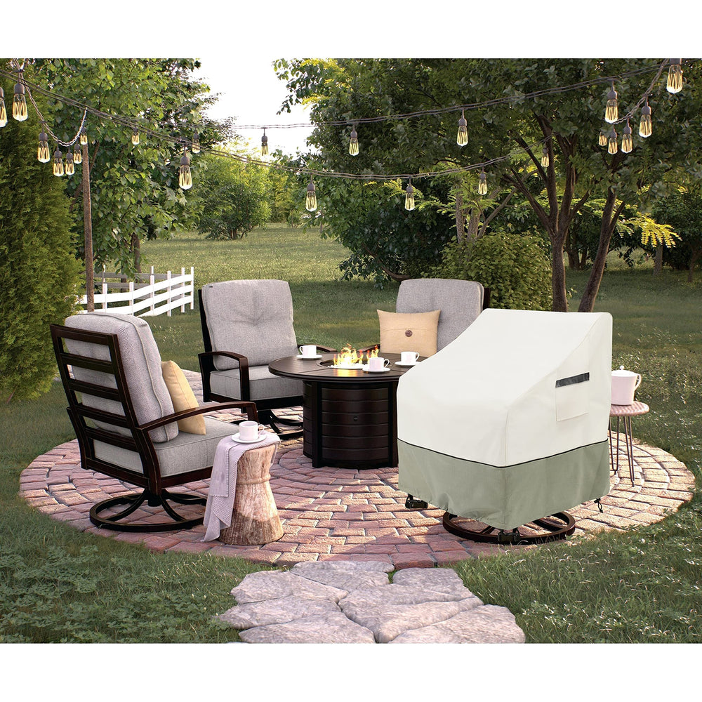 LSongSKY size comparison with chair highlighting 35x37x38.5 inch fit