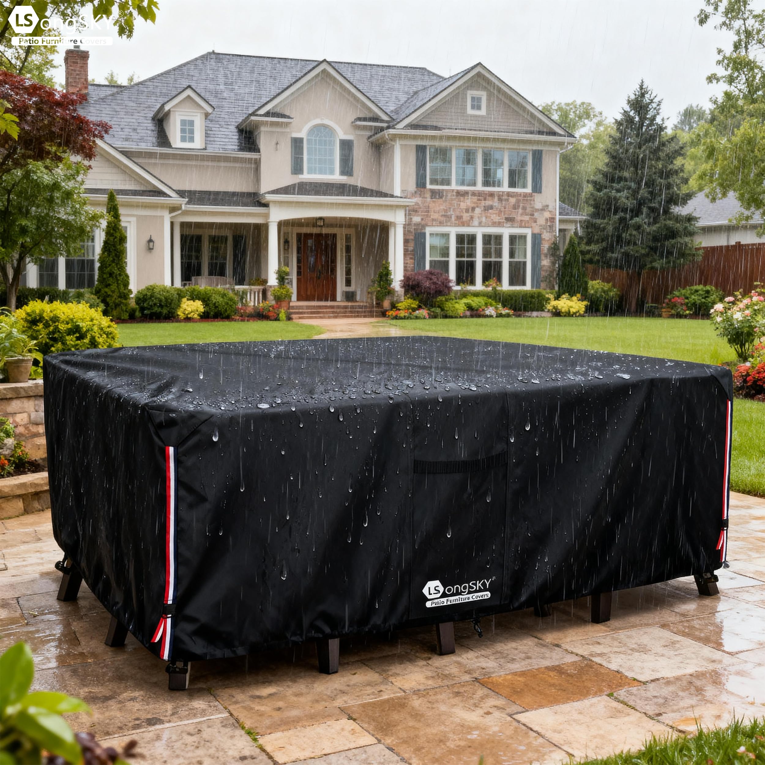 LSongSKY folded cover and storage bag for compact seasonal storage