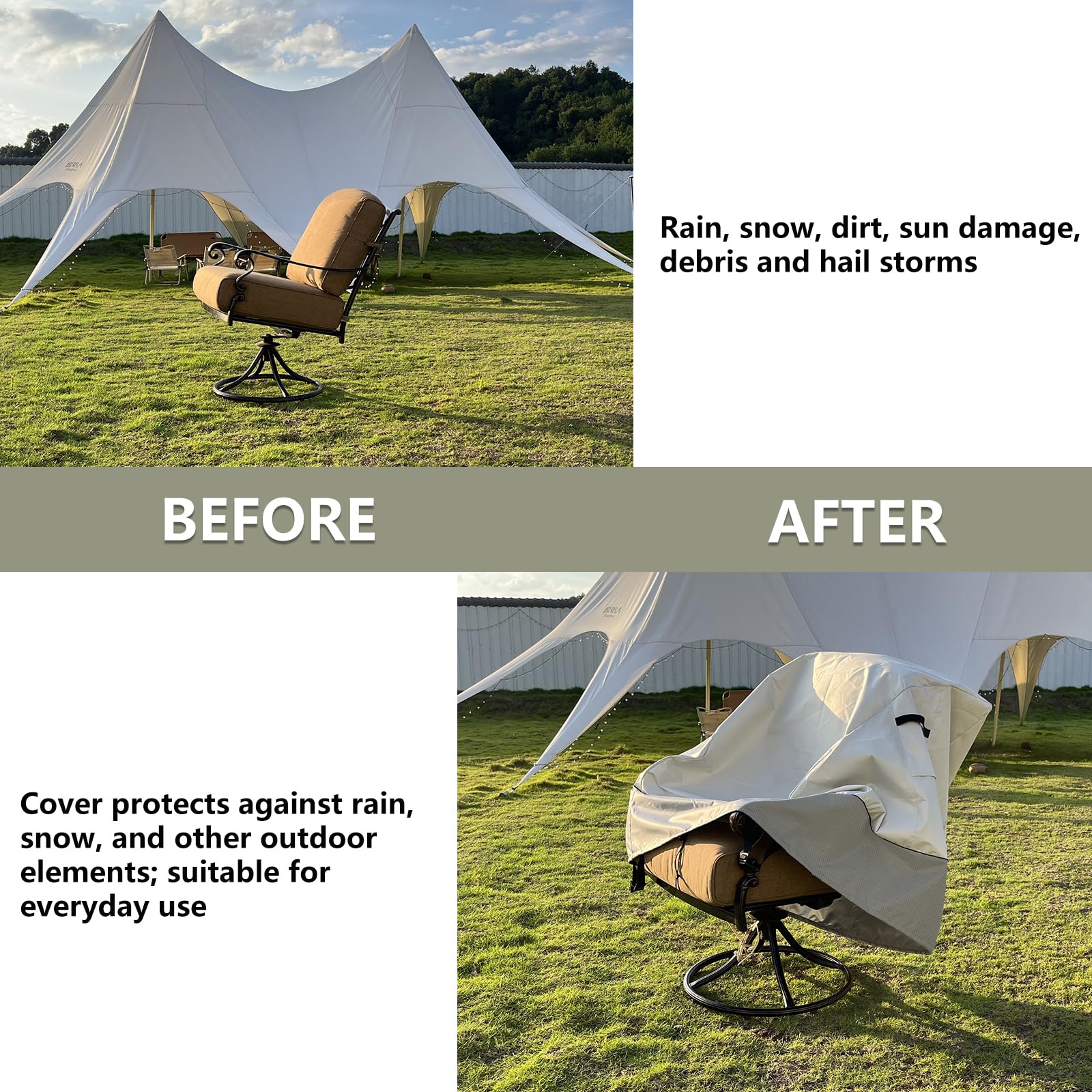 LSongSKY venting close-up reducing condensation to keep chairs dry
