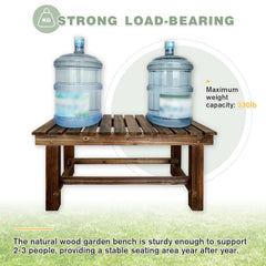 LSPYYDS bench side profile showing rungs used for shoe storage efficiency
