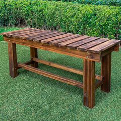 LSPYYDS front view showing carbonized bench and stable seating benefit