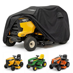 LTANGOLD front view fitted on a riding tractor showing full coverage benefit