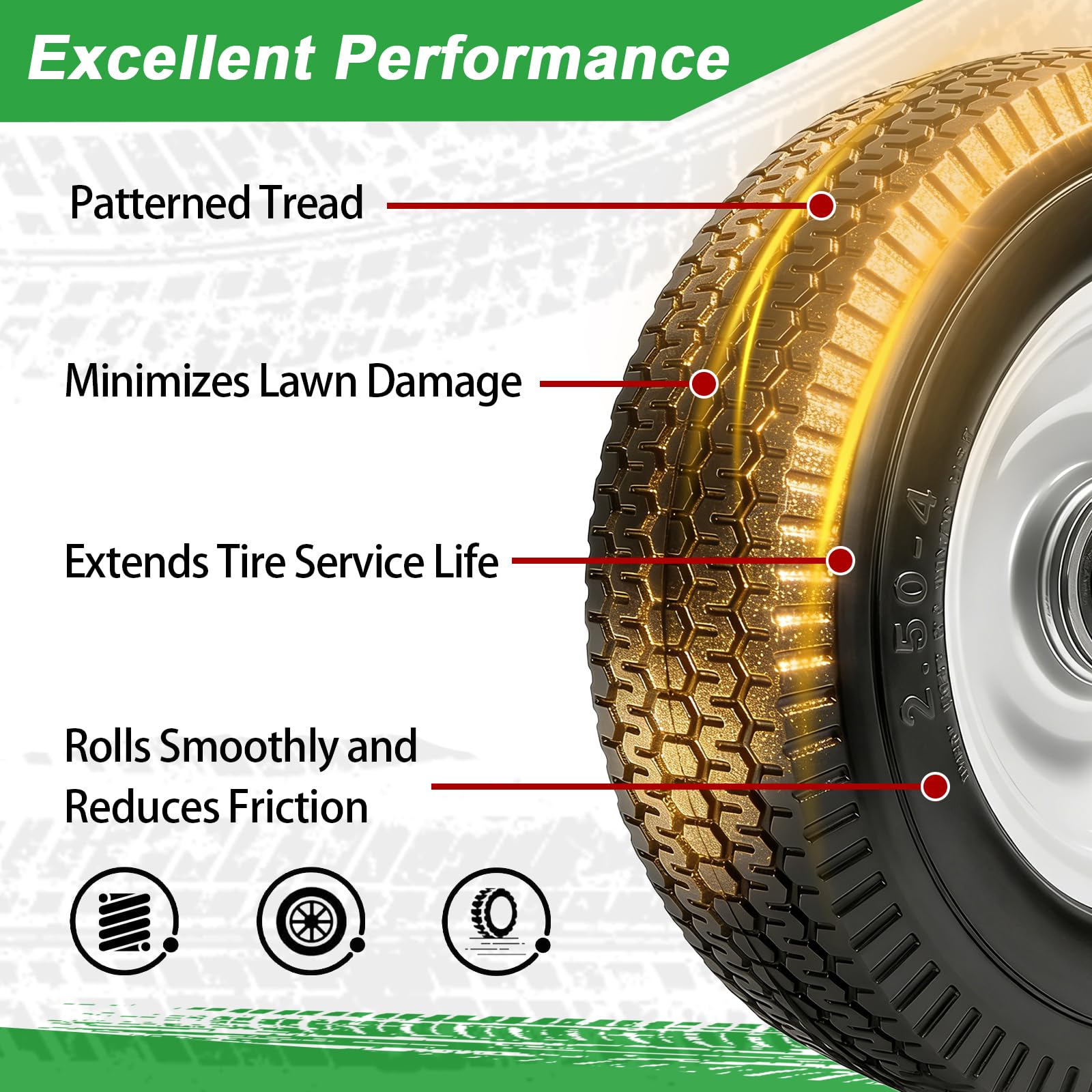 LTNICER bearing and hub detail showing sealed bearings for smoother rotation