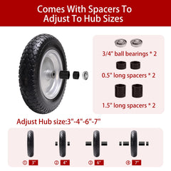 LTNICER included bearings and nylon spacers laid out for easy installation