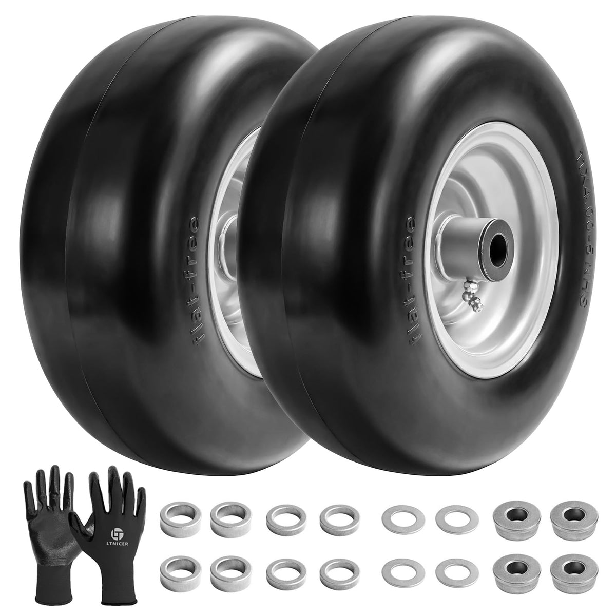 LTNICER front view of wheel assembly showing clean mount and durability benefit