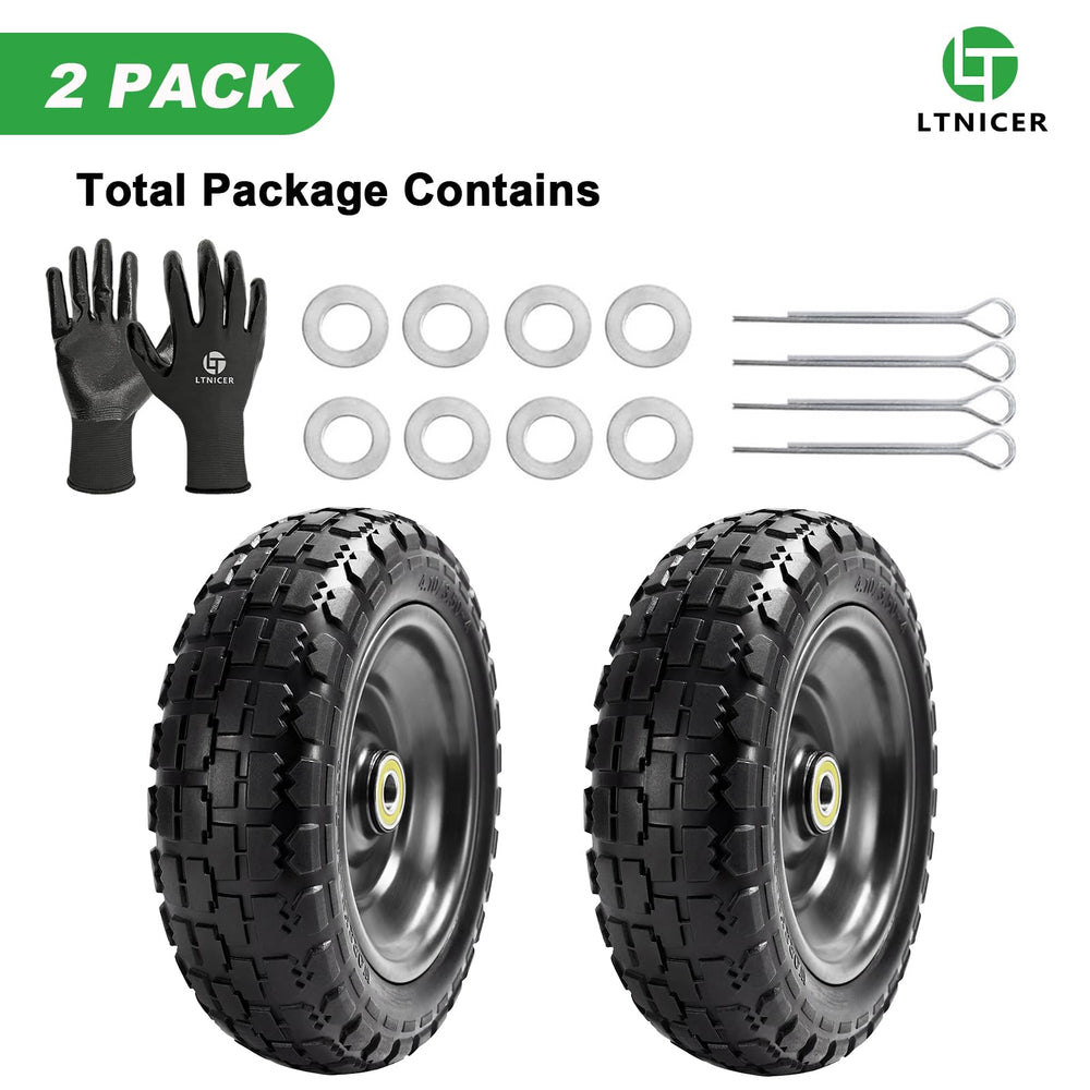 LTNICER wheel on garden cart in yard showing real use benefit: dependable hauling outdoors