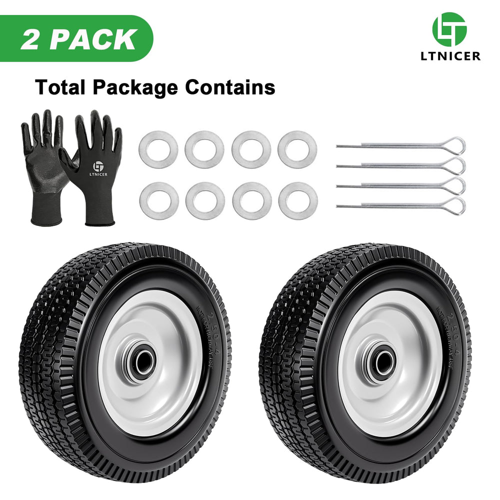 LTNICER wheel on yard cart showing durable performance outdoors