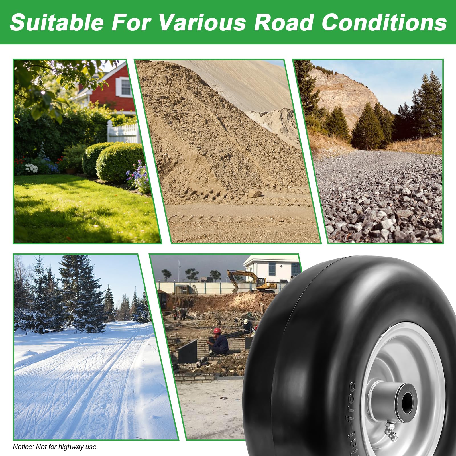 LTNICER installed on zero-turn mower demonstrating stable steering benefit