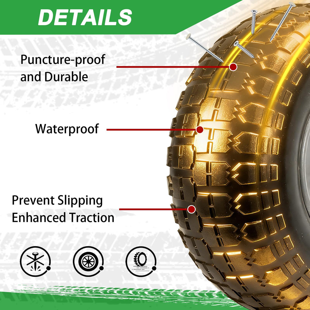 LTNICER PU foam texture close-up showing solid construction for puncture-free use