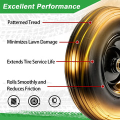 LTNICER side profile of inflated 13-inch tire demonstrating shock absorption for smoother rides