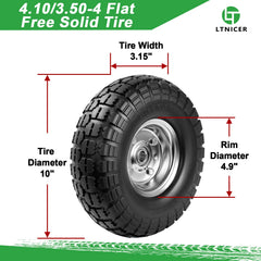 LTNICER steel rim close-up showing impact-resistant construction and durability