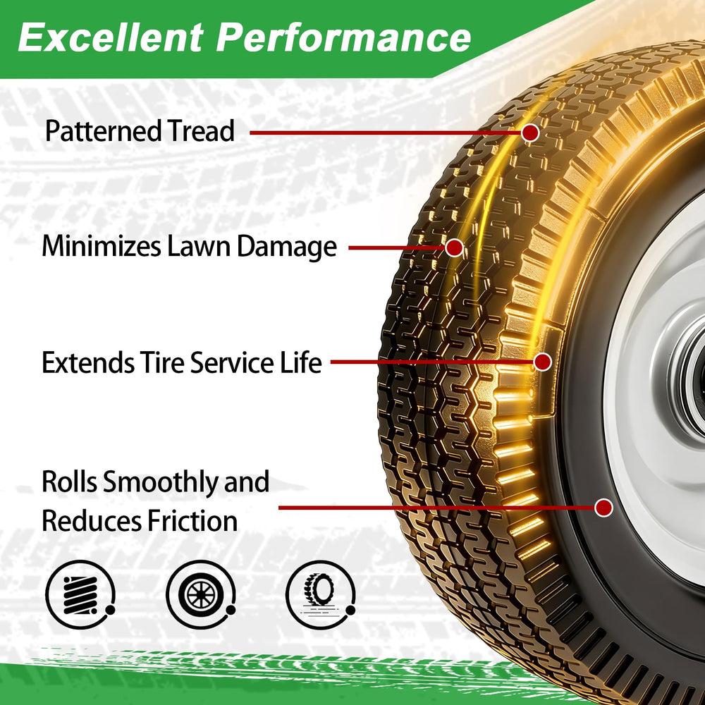 LTNICER detailed view of PU tire tread showing puncture-resistant surface