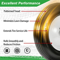 LTNICER detailed shot of tire tread and polyurethane surface showing puncture-resistant durability