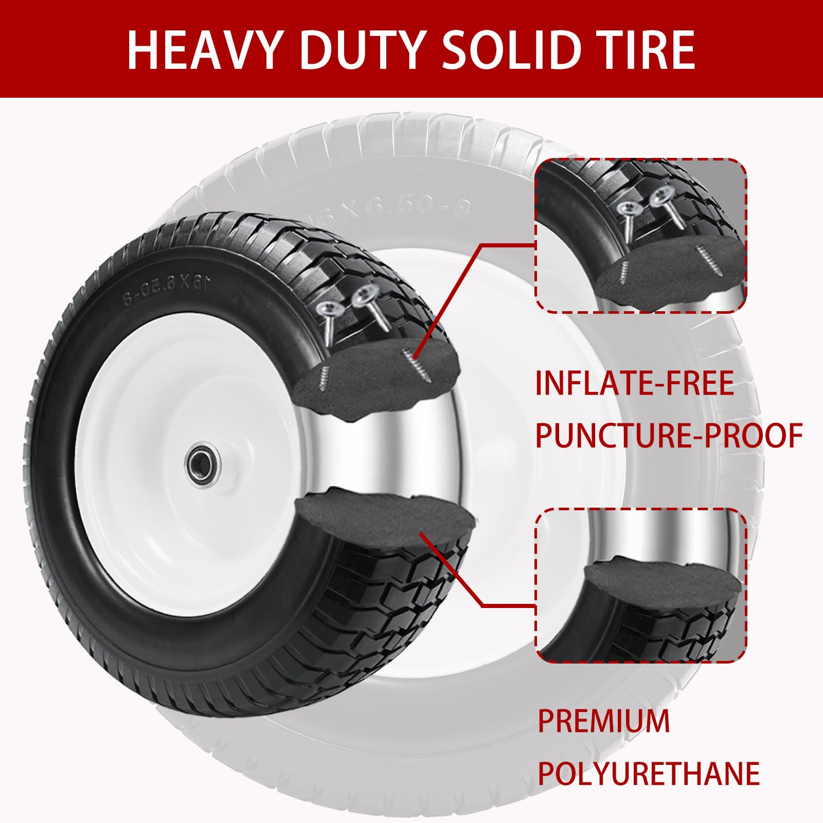 LTNICER tread pattern on gravel demonstrating reliable grip on varied surfaces
