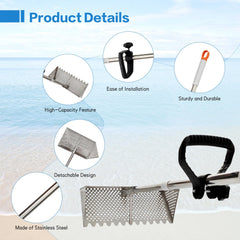 LTSEAME detachable three-section handle stacked compact benefit: easy transport