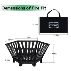 LTSEAME folded flat in storage bag for easy transport and space saving