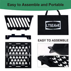LTSEAME folded in carry bag for easy transport and organized storage