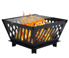LTSEAME front view of assembled pit showing compact footprint and portability benefits