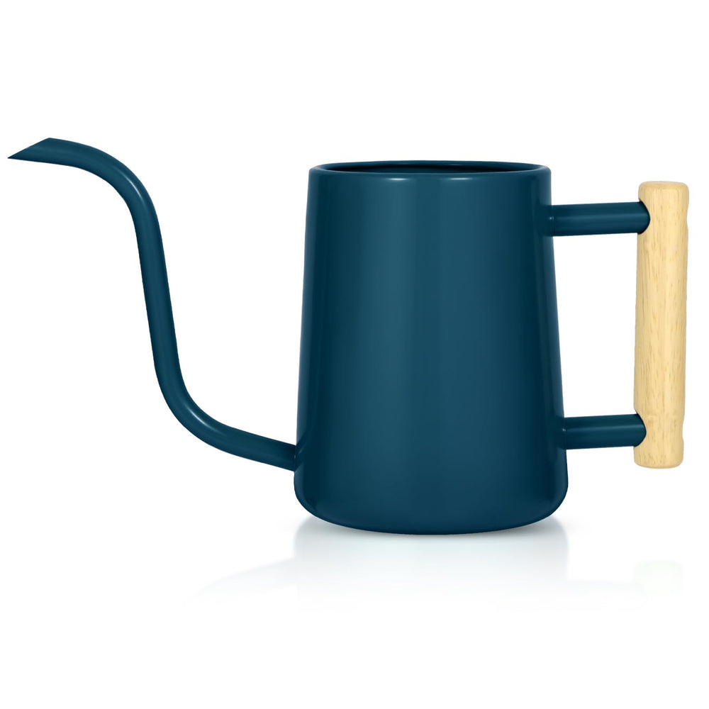 LTSUMI dark blue watering can front view showing elegant shape and durable finish
